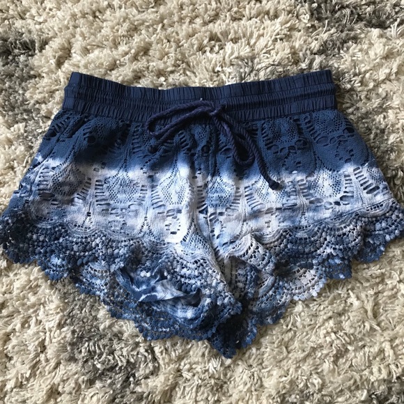 Brandy Melville Pants - blue ombre shorts